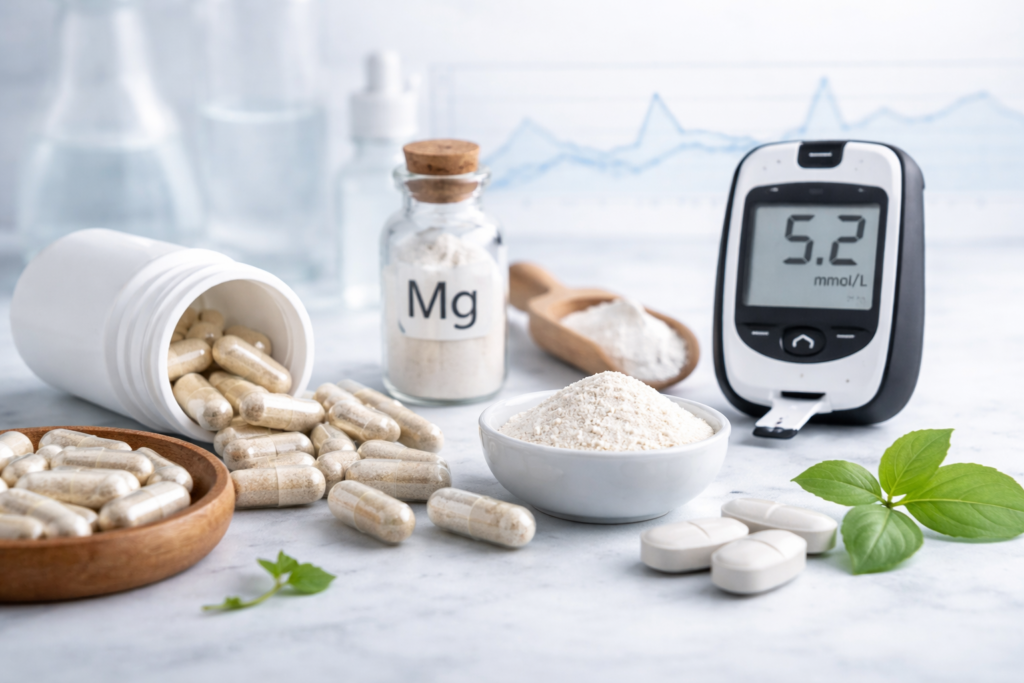 Magnesium supplements for blood sugar control